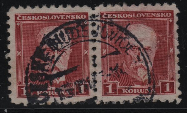Tsjecho-Slowakije horizontaal paar Mi.-Nr. 297A (CZ-0044)