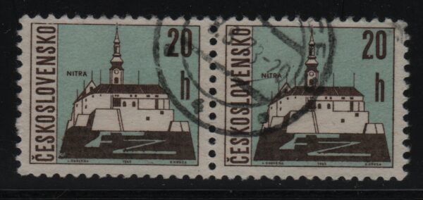 Tsjecho-Slowakije horizontaal paar Mi.-Nr. 1576x (CZ-0048)