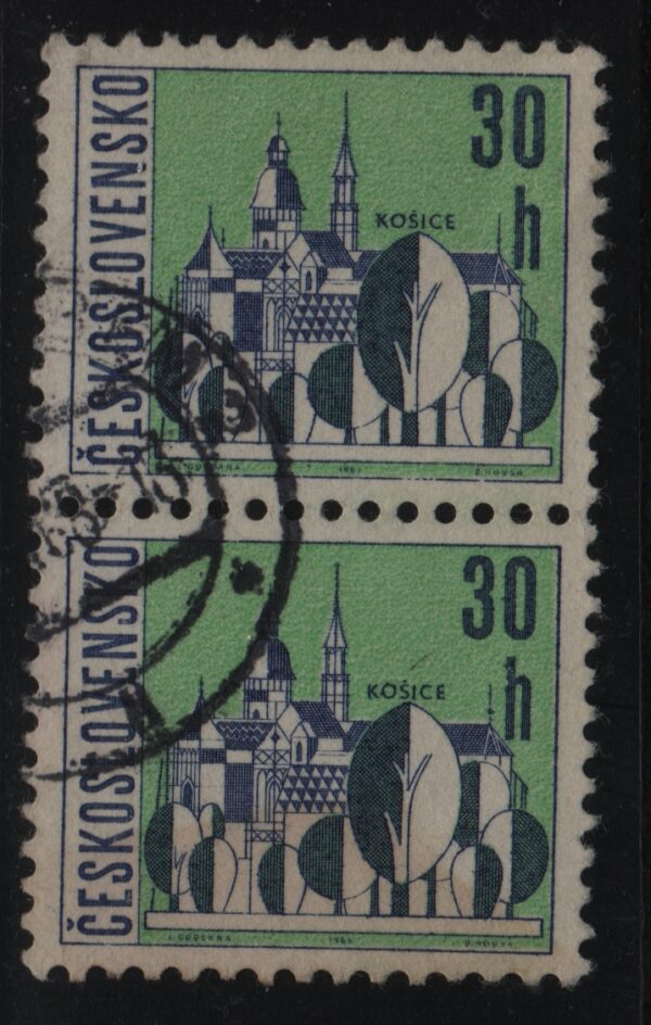 Tsjecho-Slowakije verticaal paar Mi.-Nr. 1577x (CZ-0062)