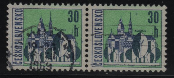 Tsjecho-Slowakije horizontaal paar Mi.-Nr. 1577x (CZ-0063)