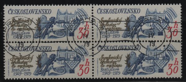 Tsjecho-Slowakije blok van 4x Mi.-Nr. 2501 (CZ-0116)