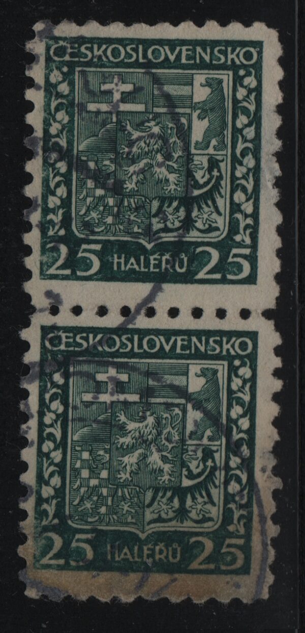 Tsjecho-Slowakije verticaal paar Mi.-Nr. 280 (CZ-0135)