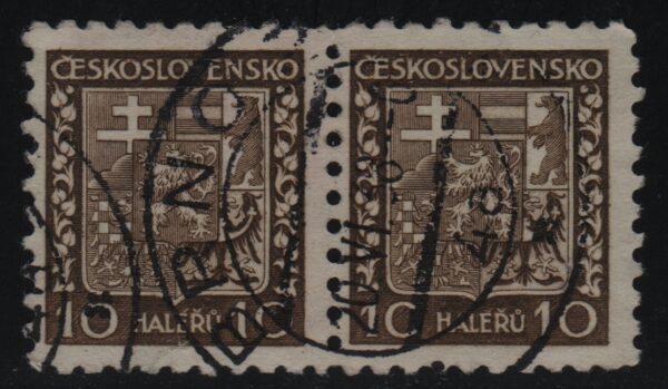 Tsjecho-Slowakije horizontaal paar Mi.-Nr. 278 (CZ-0141)