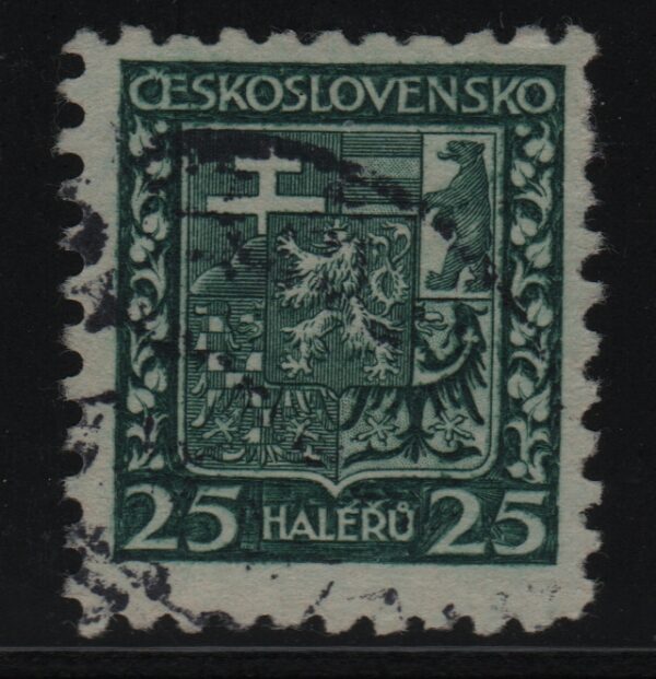 Tsjecho-Slowakije Mi.-Nr. 280 doorboord (CZ-0184)