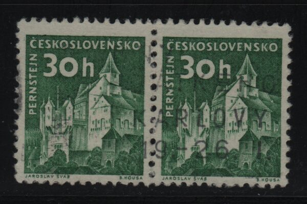 Tsjecho-Slowakije horizontaal paar Mi.-Nr. 1188 (CZ-0223)