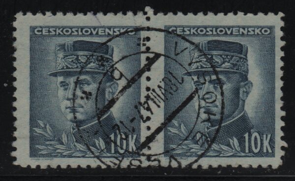 Tsjecho-Slowakije horizontaal paar Mi.-Nr. 473 (CZ-0238)