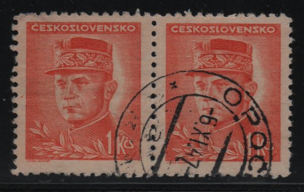 Tsjecho-Slowakije horizontaal paar Mi.-Nr. 464 (CZ-0240)