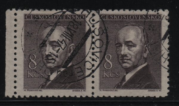 Tsjecho-Slowakije horizontaal paar Mi.-Nr. 511 (CZ-0245)