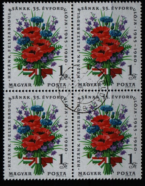 Hongarije blok van 4x Mi.-Nr. 3425A (HUN 0009)