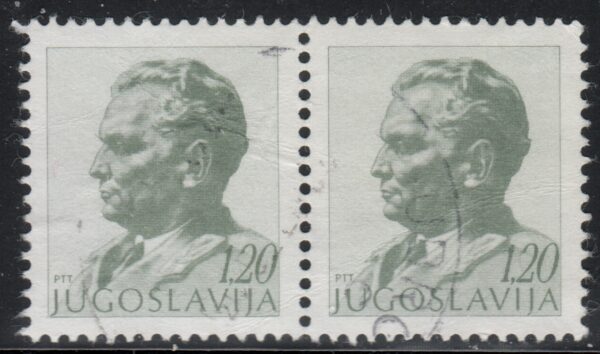 Joegoslavië horizontaal paar Mi.-Nr. 1553xA (YU-0113)