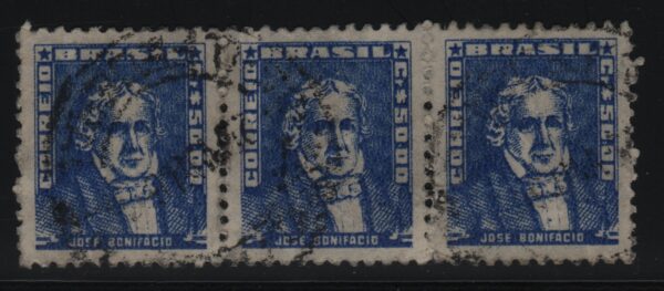 Brazilië horizontaal streep van 3x Mi.-Nr. 872xII (BRA-0012)
