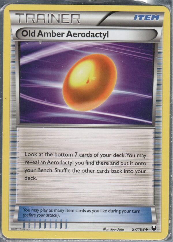 Old Amber Aerodactyl (BWDE-ENG-97)