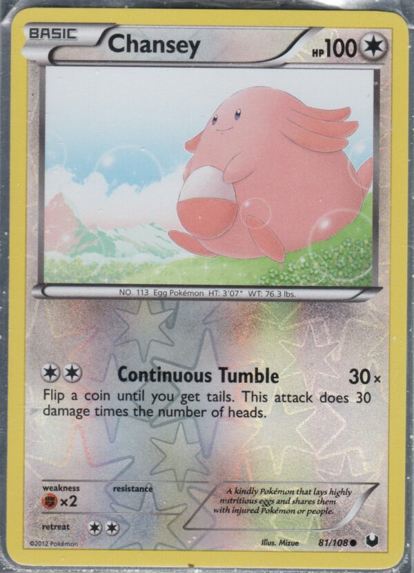 Chansey Reverse Holo (BWDE-ENG-REV-81)