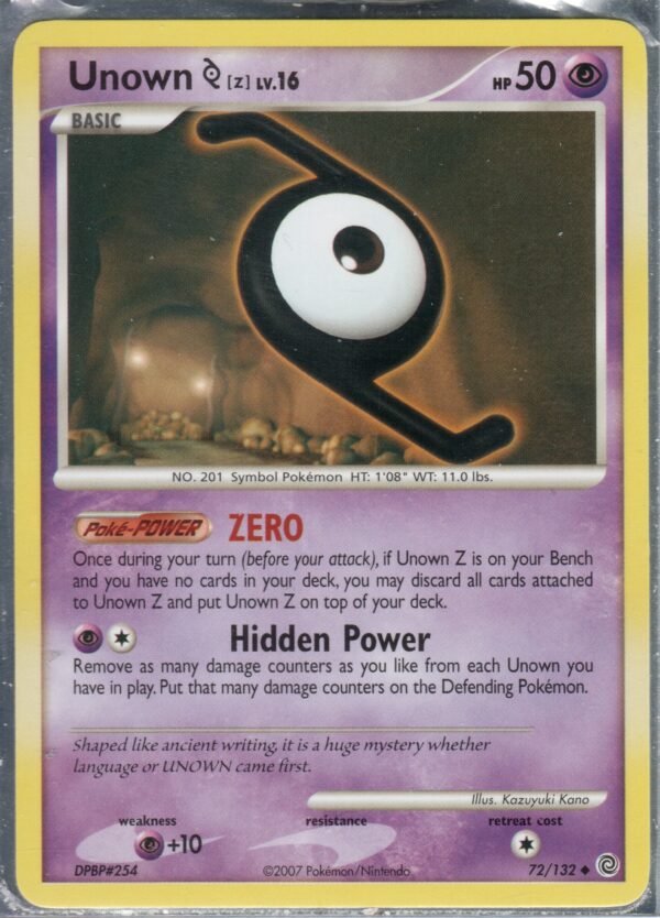 Unown Z (DPSW-ENG-72)