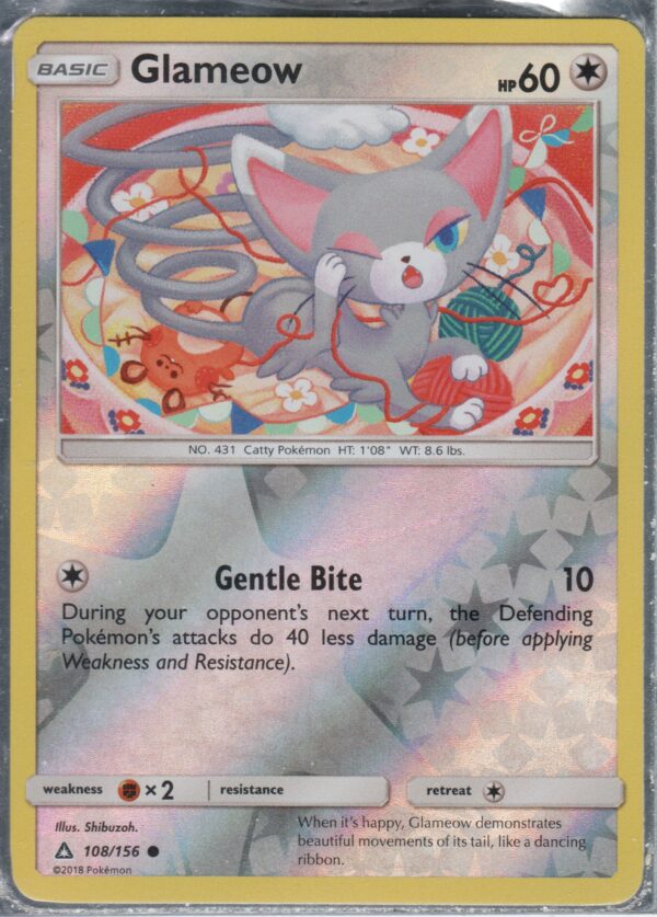 Glameow Reverse Holo (SMUPR-ENG-REV-108)