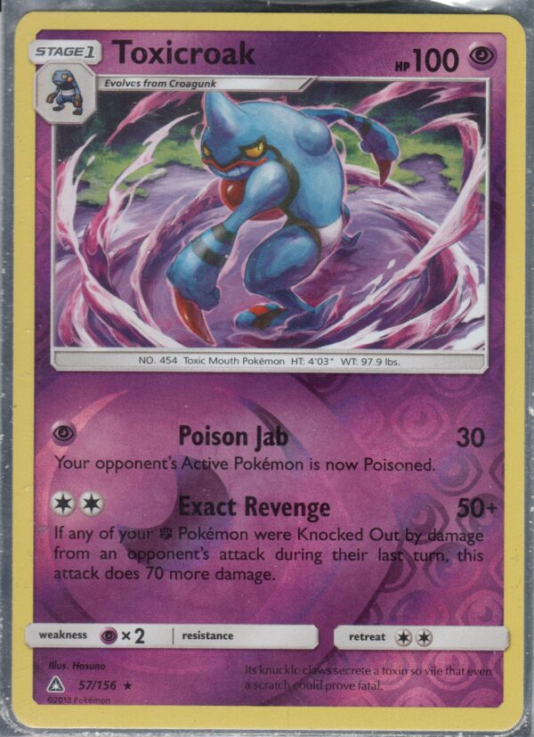 Toxicroak Reverse Holo (SMUPR-ENG-REV-57)